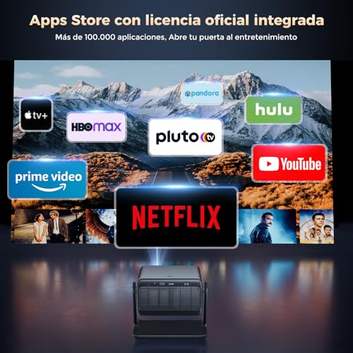 Detalle de AMEELA Proyector 30000 Lúmenes con WiFi/Bluetooth, 1080P y 100.000+ Apps