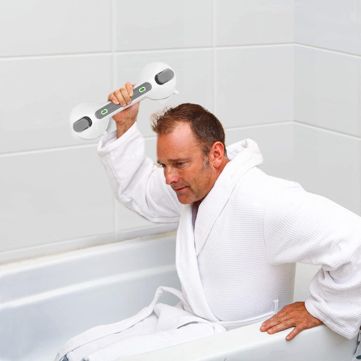 Thumbnail 6 de Newthinking Haltegriff mit Saugnapf – 30 cm, 2 Stücke für Dusche und Bad