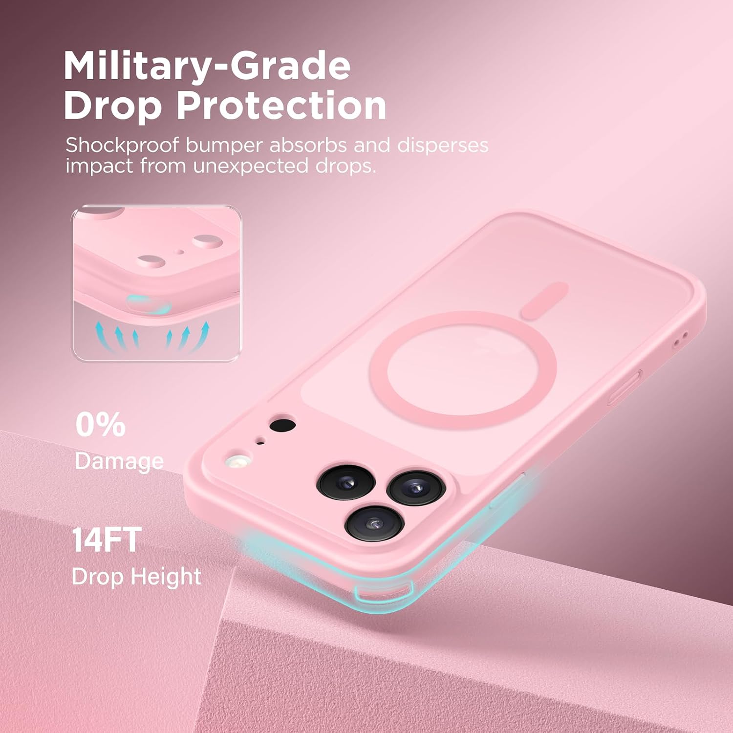 Thumbnail 5 de CAPRARO Magnetic iPhone 17 Pro Max Case, Peach 1