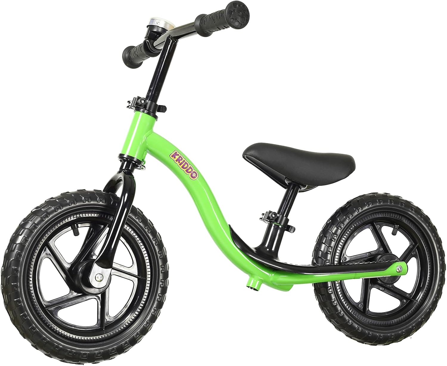 KRIDDO Kinder-Laufrad ab 2 Jahren: interaktives Lauflernrad mit Fußstütze und Lenkbegrenzung