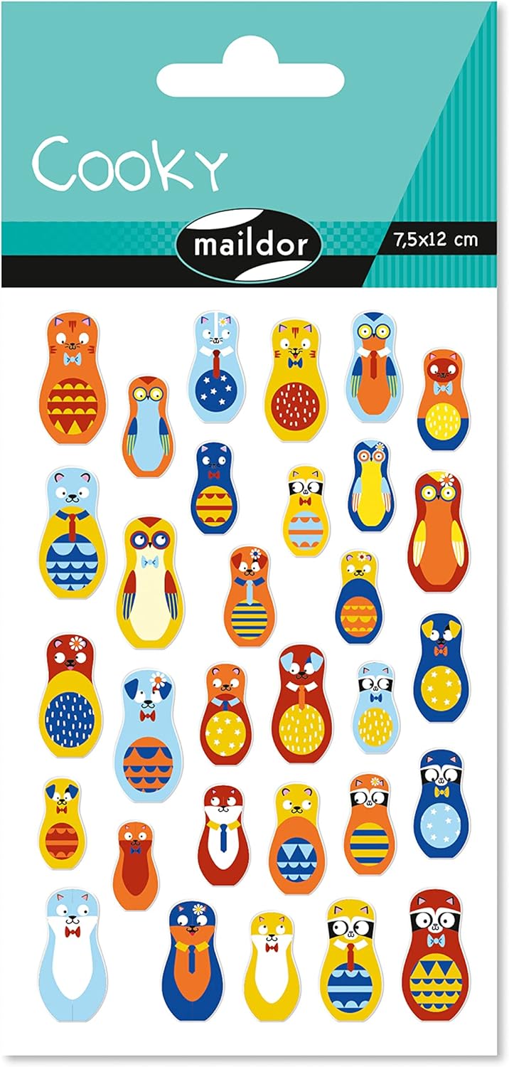 Thumbnail 3 de MY MANDARINE CY112Cpack - GOMMETTES 3D Cooky: LOT DE 10 planches 12x8 cm, 280 stickers ANIMAUX SUPER-HEROS
