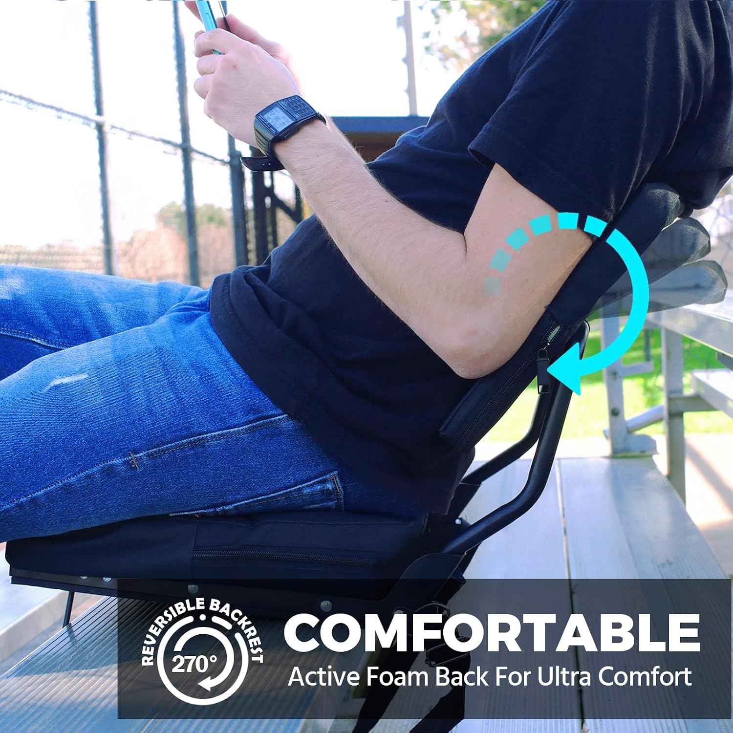 Detalle de HUTMANG Chair Stadium Seat 330LBS