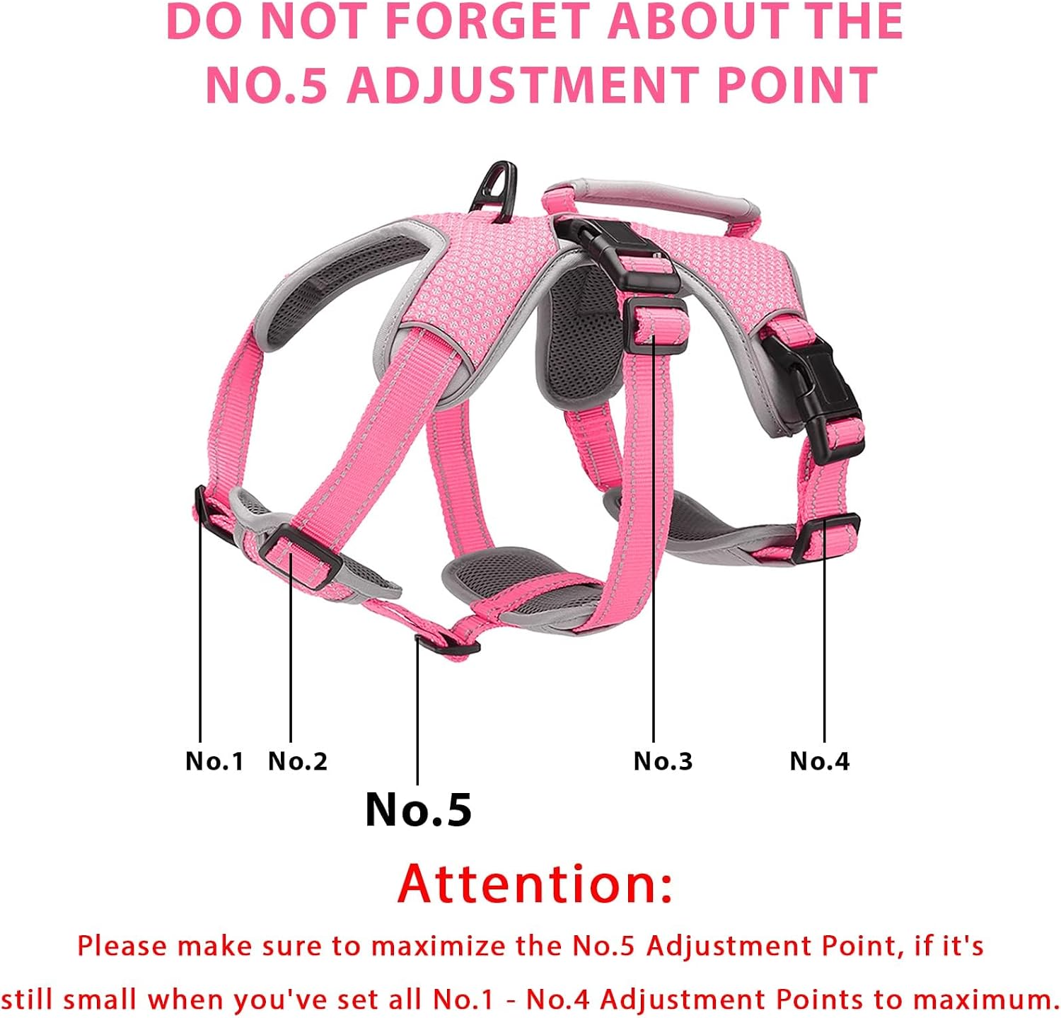 Thumbnail 5 de BELPRO Multi-Use Support Dog Harness L Pink