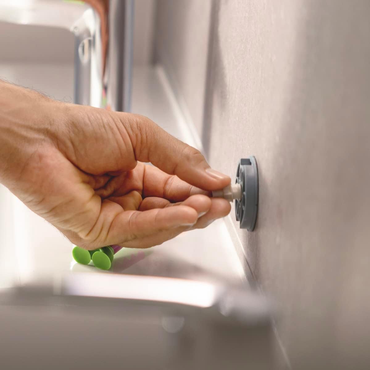 Thumbnail 2 de GROHE QuickGlue Kleber-Set 2x für Bad-Accessoires (ohne Bohren) – geeignet für Marmor, Fliesen, Glas, Kunststoff, Holz, Metall