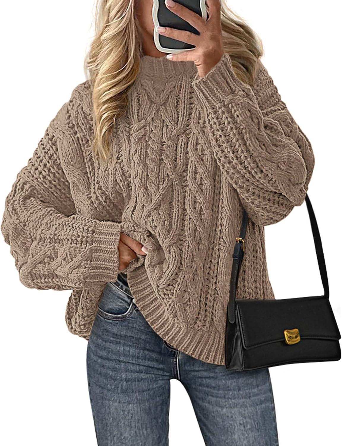 Detalle de PRETTYGARDEN Women's Oversized Sweater 2026