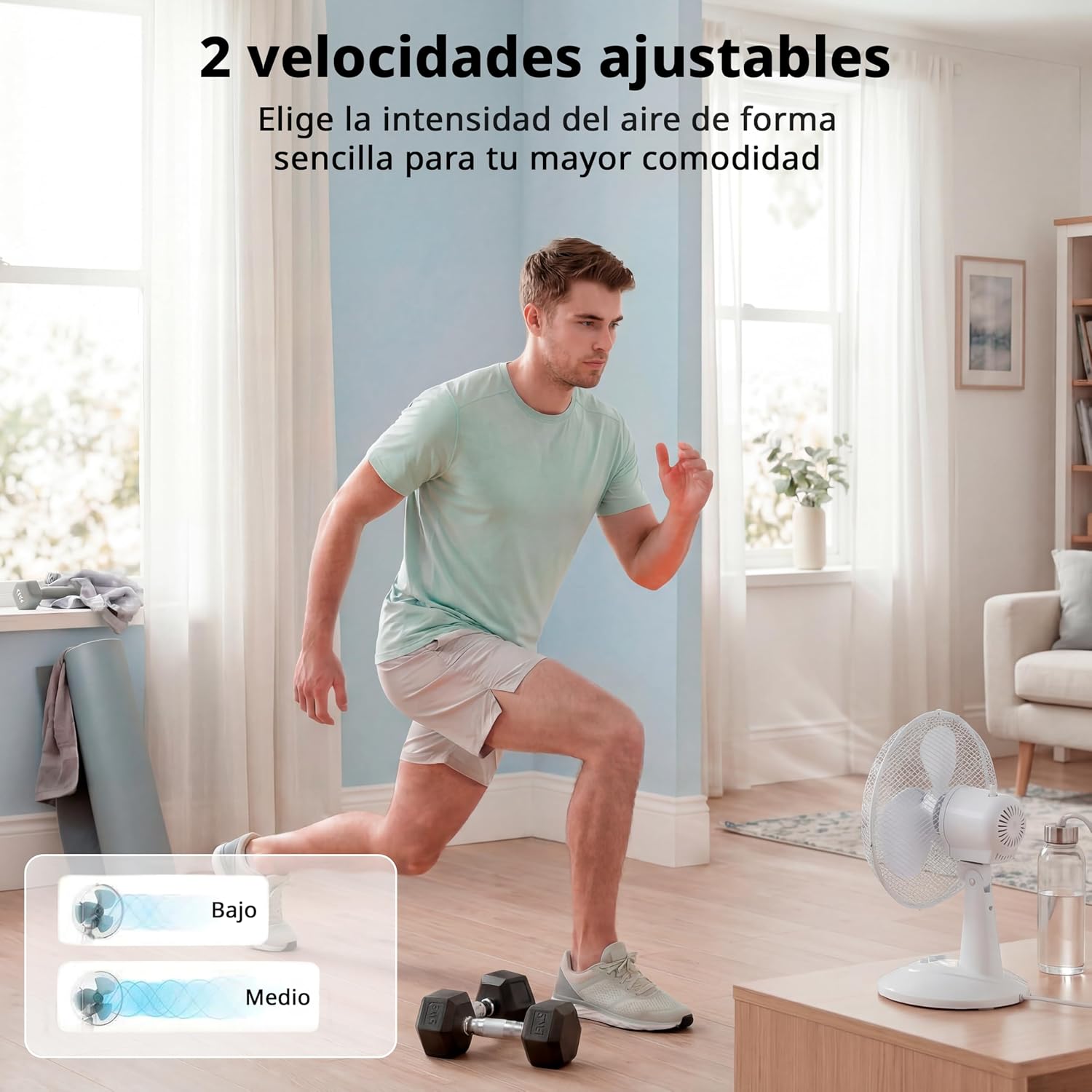 Thumbnail 1 de Comfee' Ventilador de Mesa Silencioso 23 cm 🌬️ Ligero y Oscilante