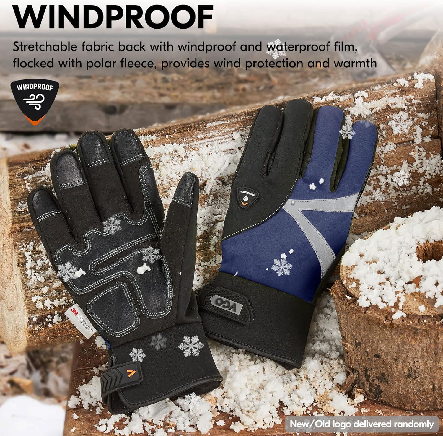 Thumbnail 4 de Vgo Winter Waterproof Work Gloves with Touchscreen ⌚🧤
