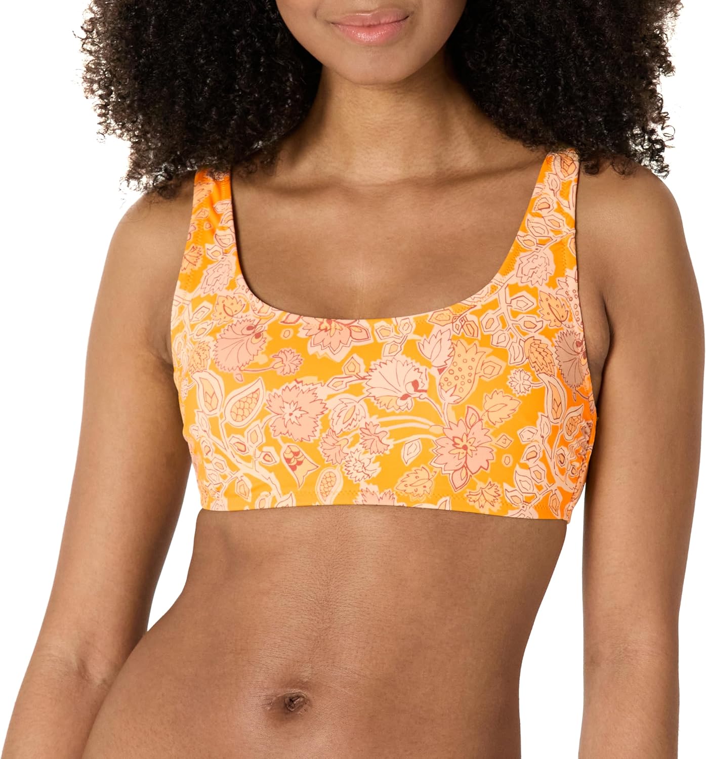 Amazon Essentials Women’s Scoop Neck Swim Crop Top