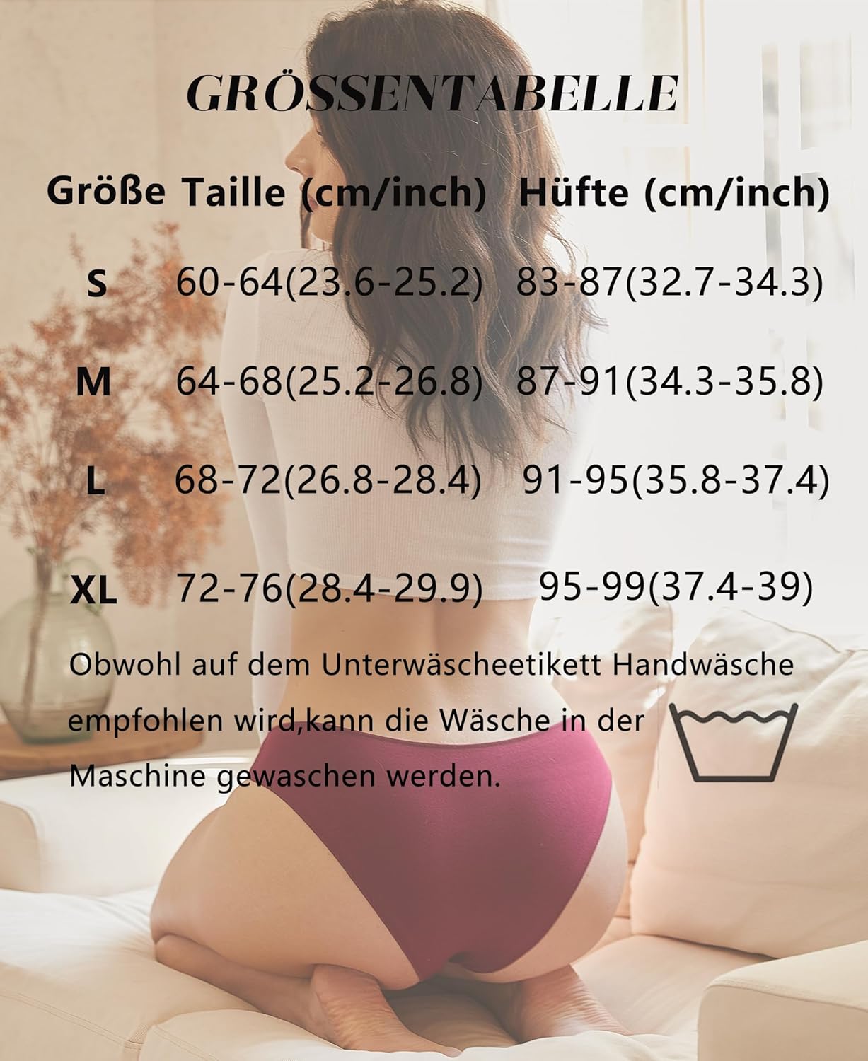 Thumbnail 5 de BeReady Mutande Donna Cotone Slip 6 pezzi – Vita bassa, comode e traspiranti