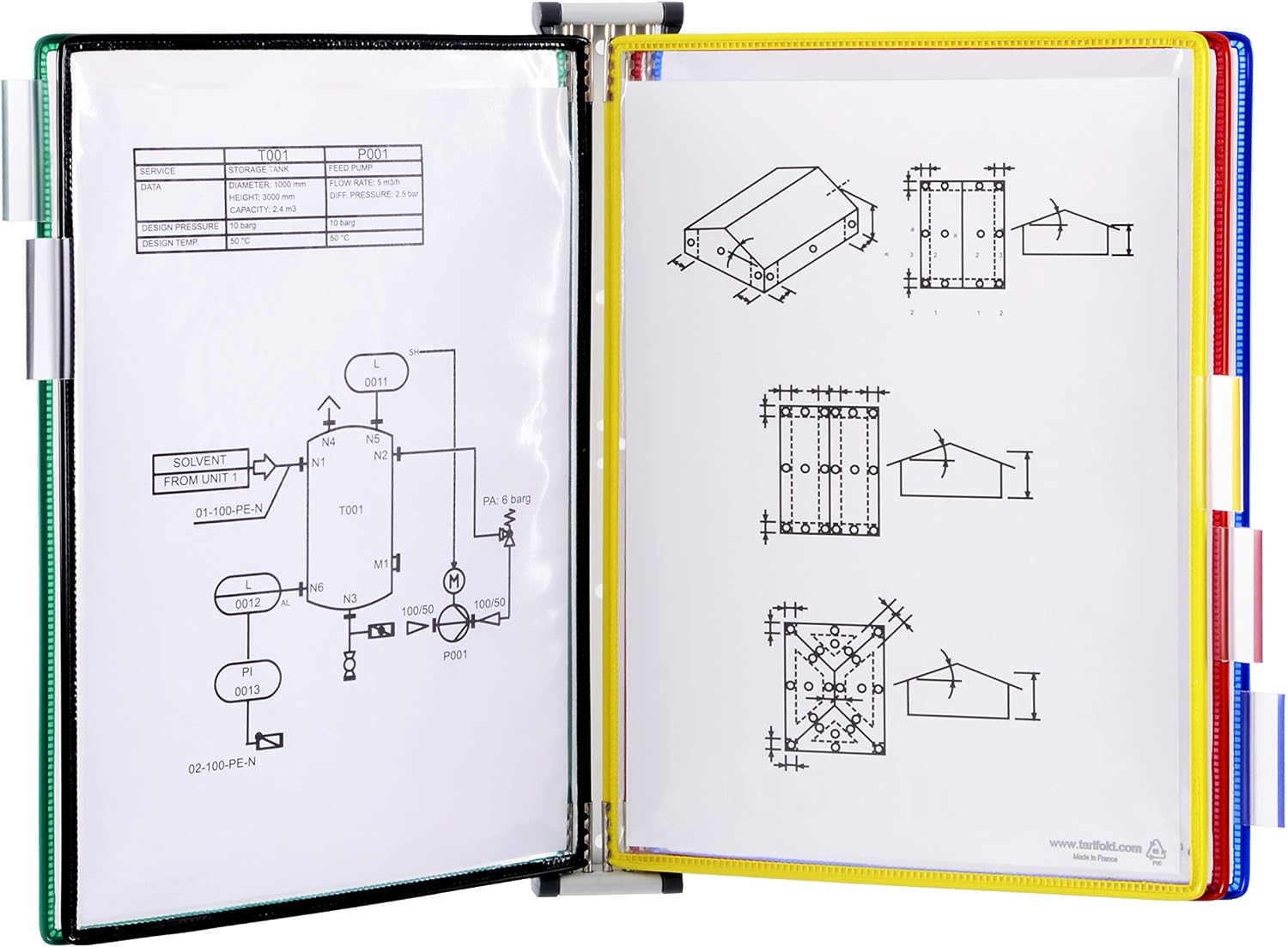 Detalle de Tarifold Wall-Mount Reference Display, 5 Pockets