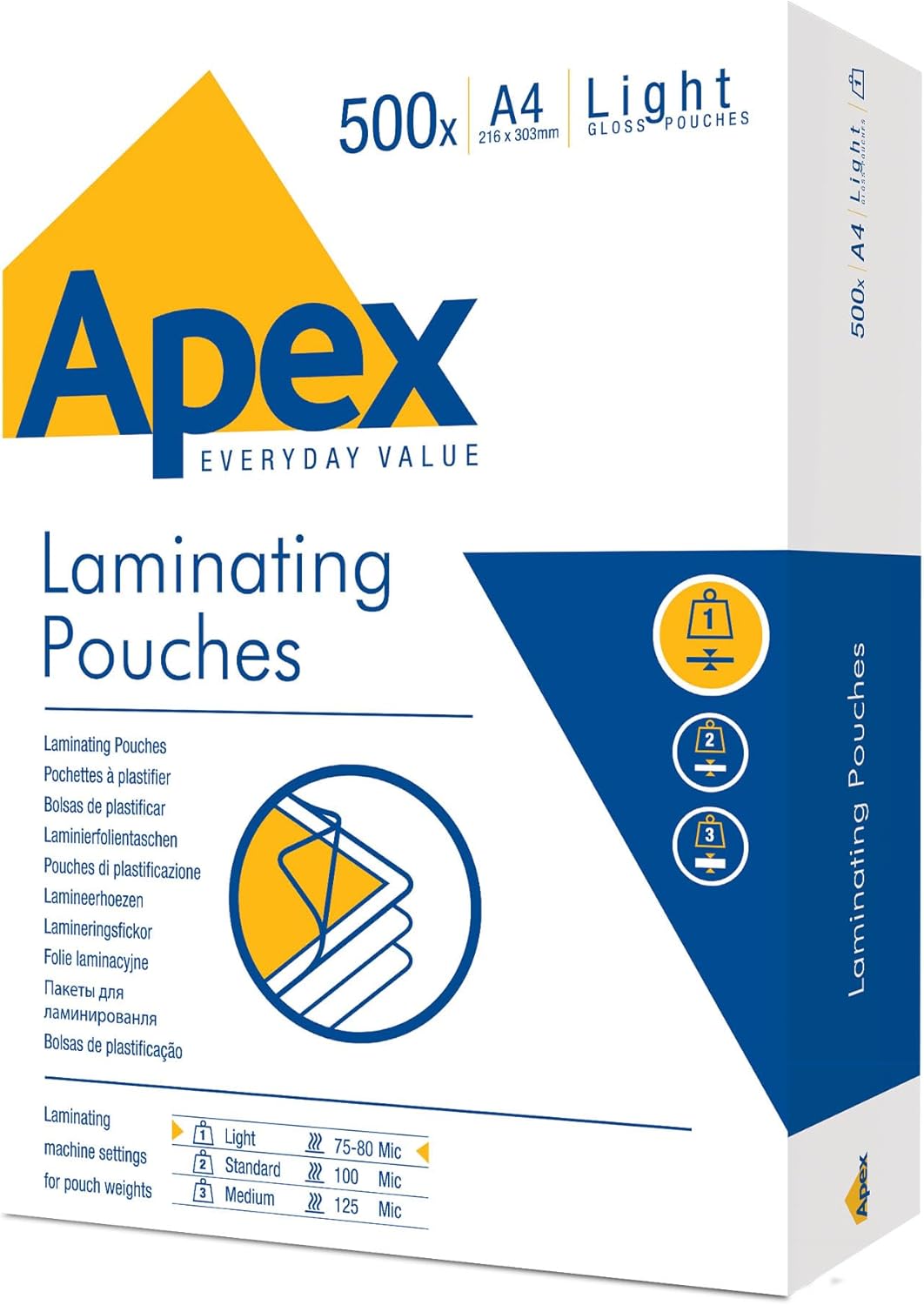 Thumbnail 6 de Fellowes 6003301 Pouches per plastificazione Apex A4 lucide (100 fogli)