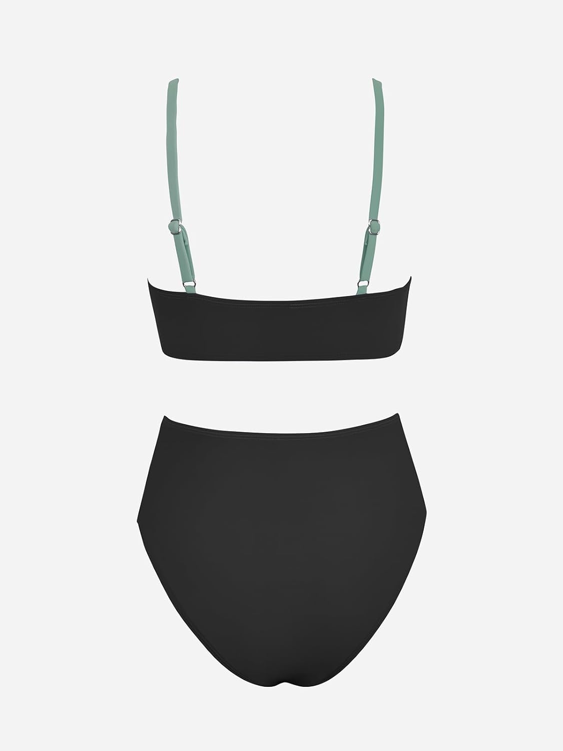 Thumbnail 5 de CUPSHE Women's Twist Front High Waisted Bikini Set – V Neck, Padded, Two Pieces