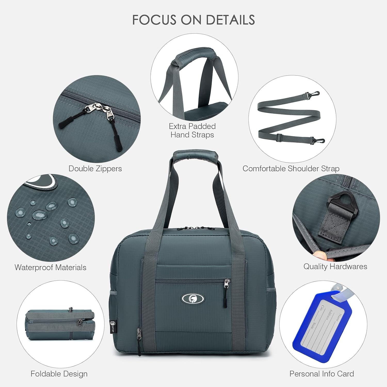 Thumbnail 3 de SPAHER Underseat Cabin Bag for Ryanair: Foldable 25L Holdall for Travel