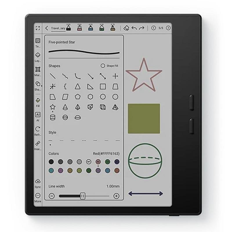 Detalle de Boox Go Color 7": Libros y documentos en color con Android 13
