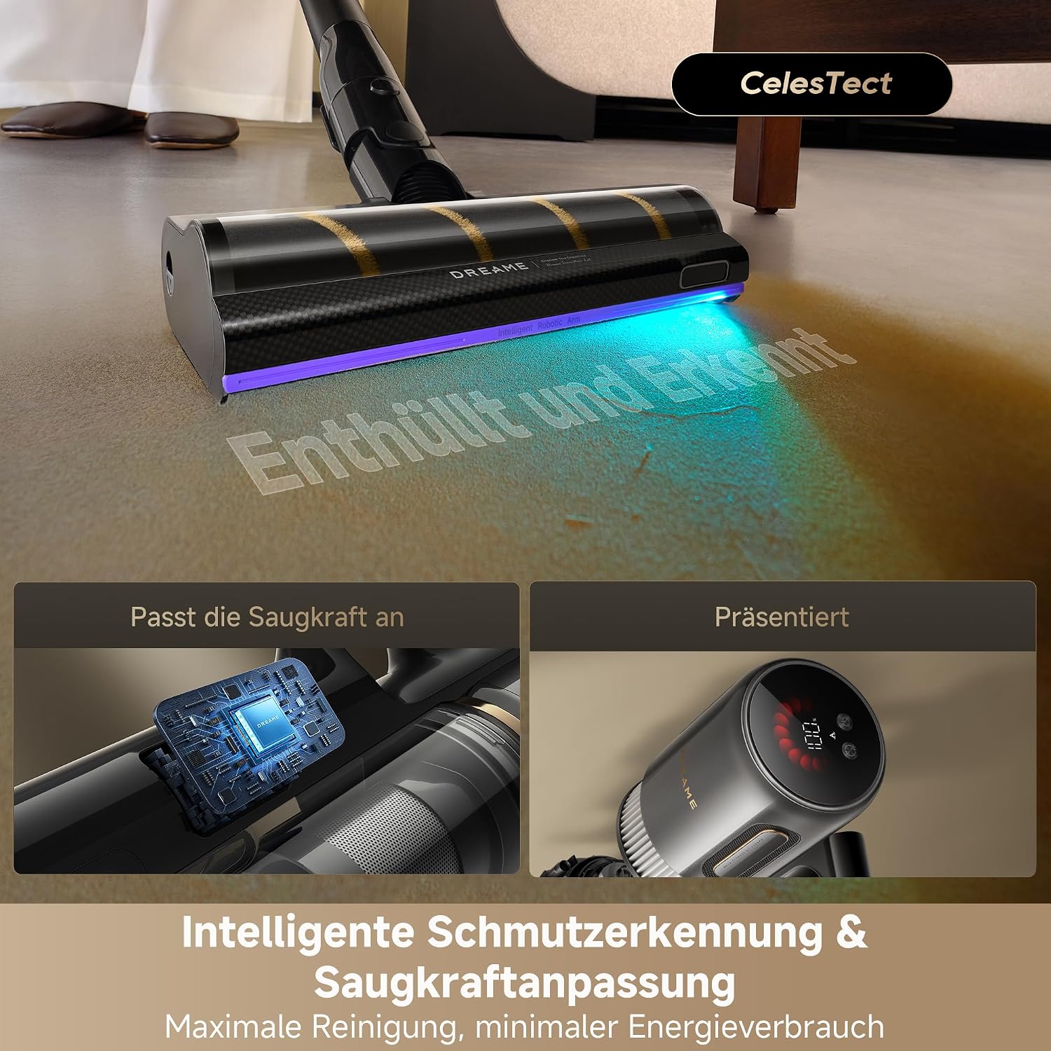 Thumbnail 6 de Dreame V20 Pro-A Kabelloser Staubsauger – leistungsstarke Edge-Reinigung, 90 Min Laufzeit und 99,99% Filtration