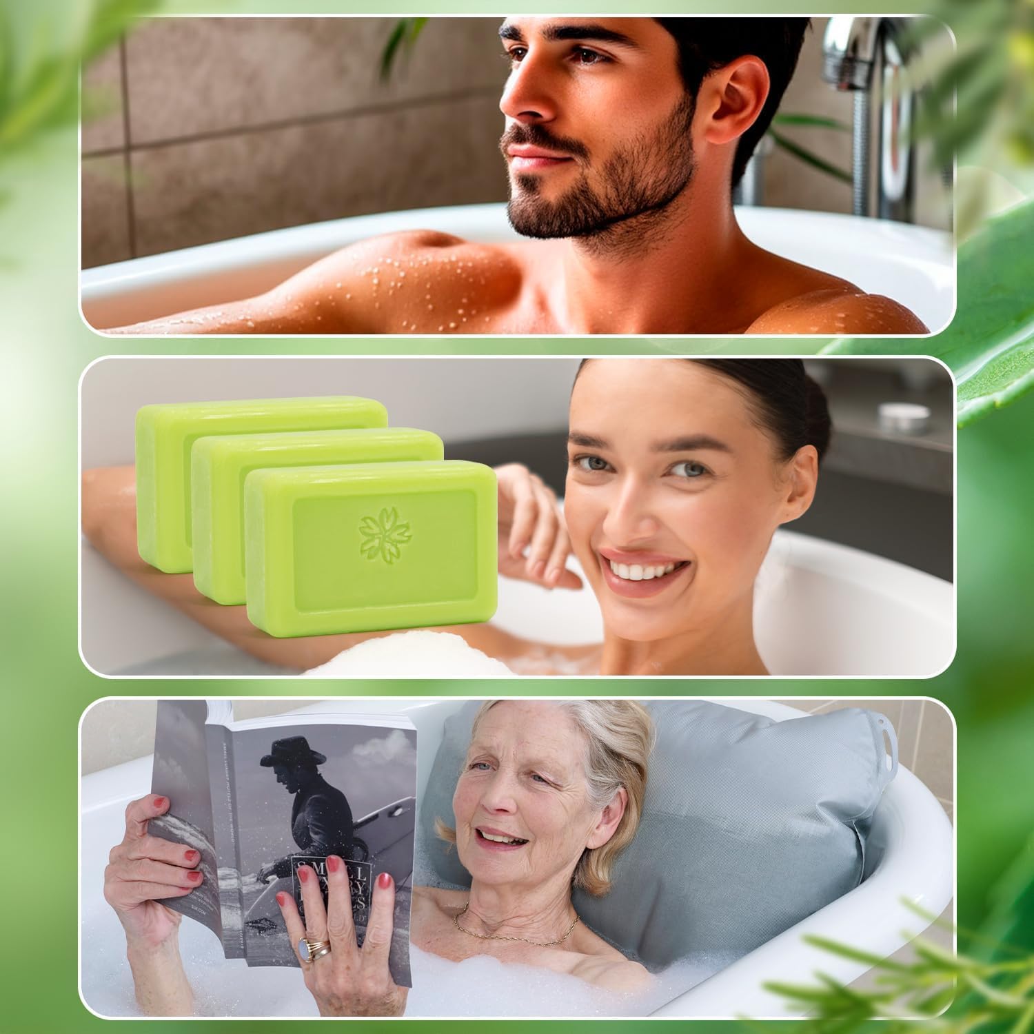 Thumbnail 6 de YIREG Tea Tree Soap 3-Pack, 100 g Bars for Face, Body & Hands