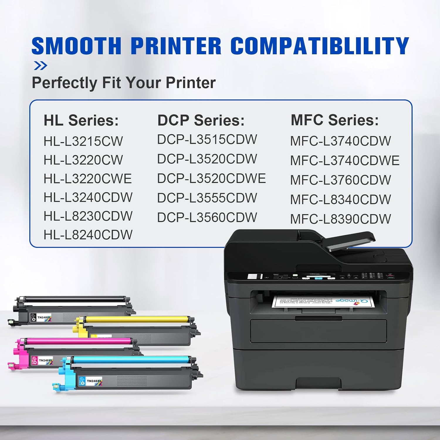 Thumbnail 1 de Q-image TN248XL 4-Pack Toner Cartridges for Brother (TN248XL) – Non-Original, Colourful Solutions
