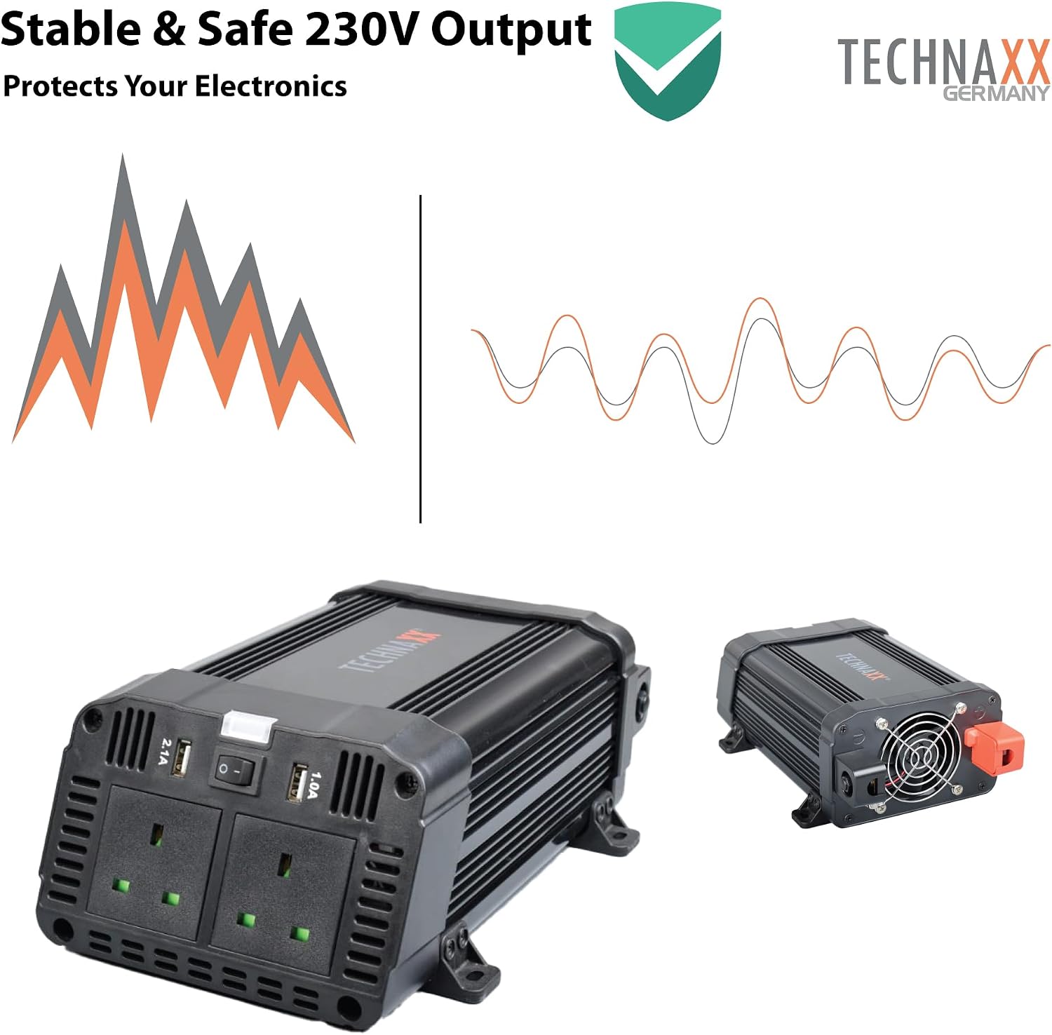 Thumbnail 4 de Technaxx TE16 1200W inverter