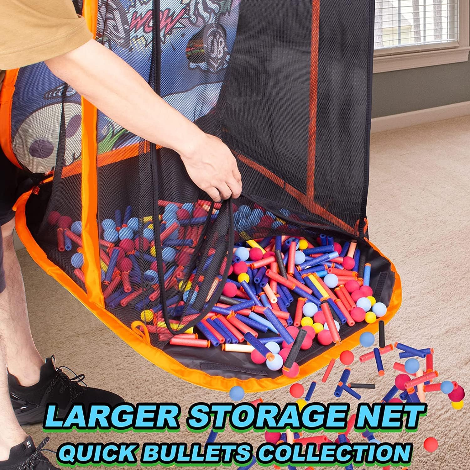Thumbnail 4 de Quanquer Zombie Shooting Target with Net – Fun Target Practice Toy for Kids Aged 5+