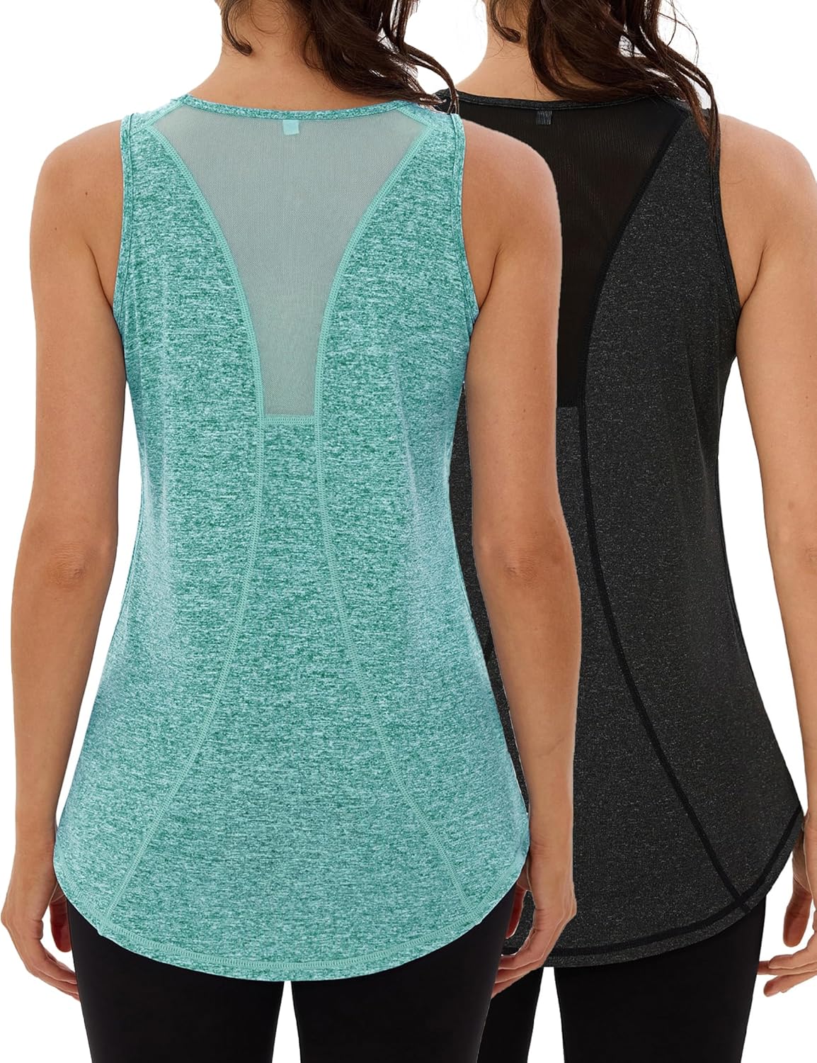 Thumbnail 6 de Women's Loose Fit Racerback Tank Top with Mesh Back - UPF50+ Sun Protection, Quick-Dry Comfort