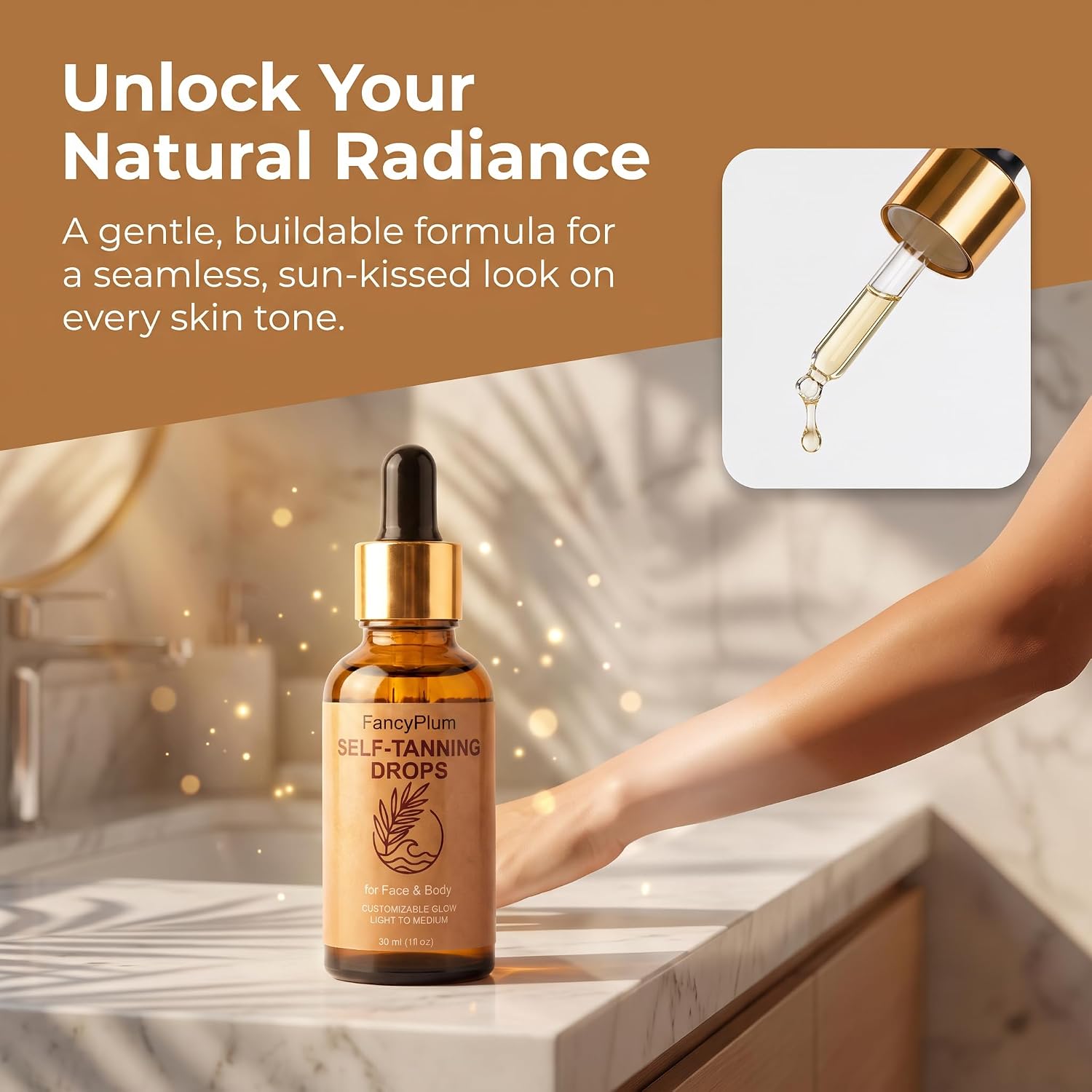 Thumbnail 5 de FancyPlum Self-Tanning Drops 1 fl oz
