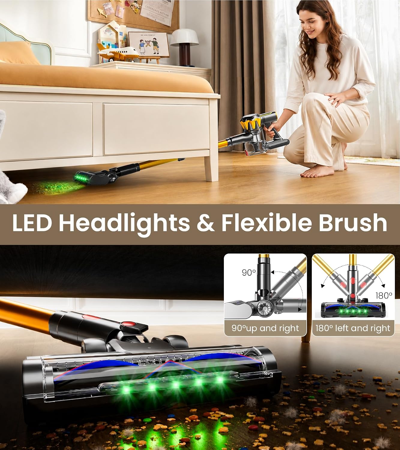 Thumbnail 6 de Valitip VAL 08 Cordless Stick Vacuum, 600W, 50KPa, Self-Standing