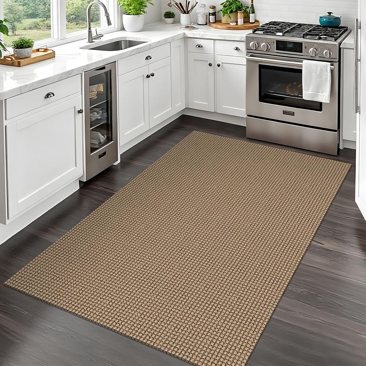 Thumbnail 6 de EARTHALL Woven Area Rug 3x5 Ft