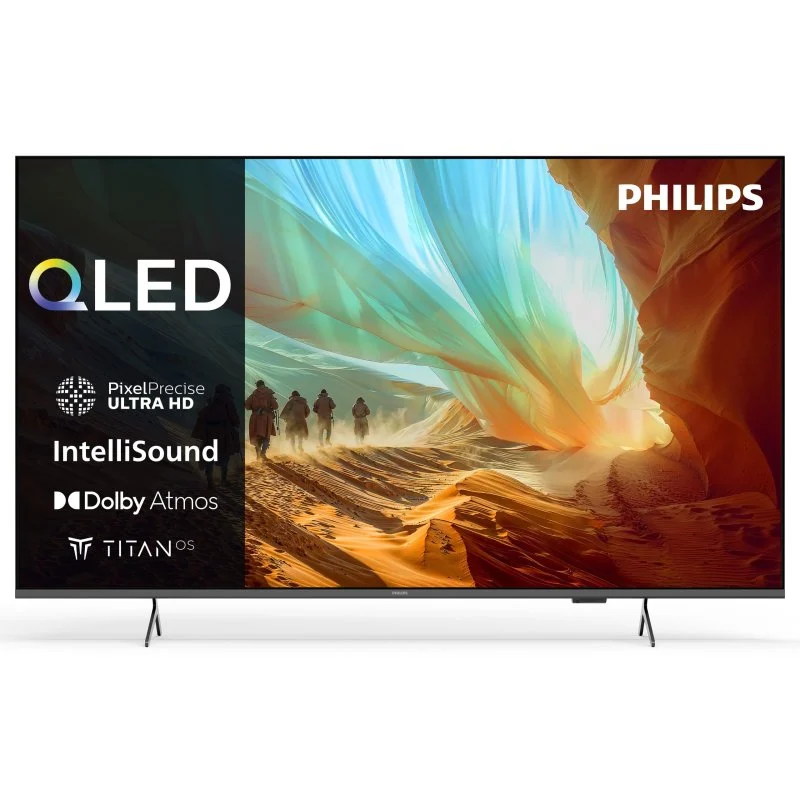 Detalle de Philips 65PQS7801/12: TV QLED 65" 4K con HDR10+ y Dolby Atmos, Titan OS