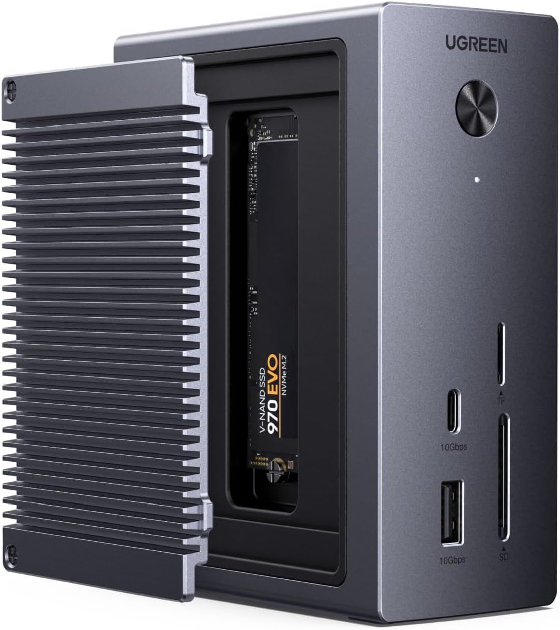 Detalle de UGREEN Revodok Pro Docking Station 10 in 1