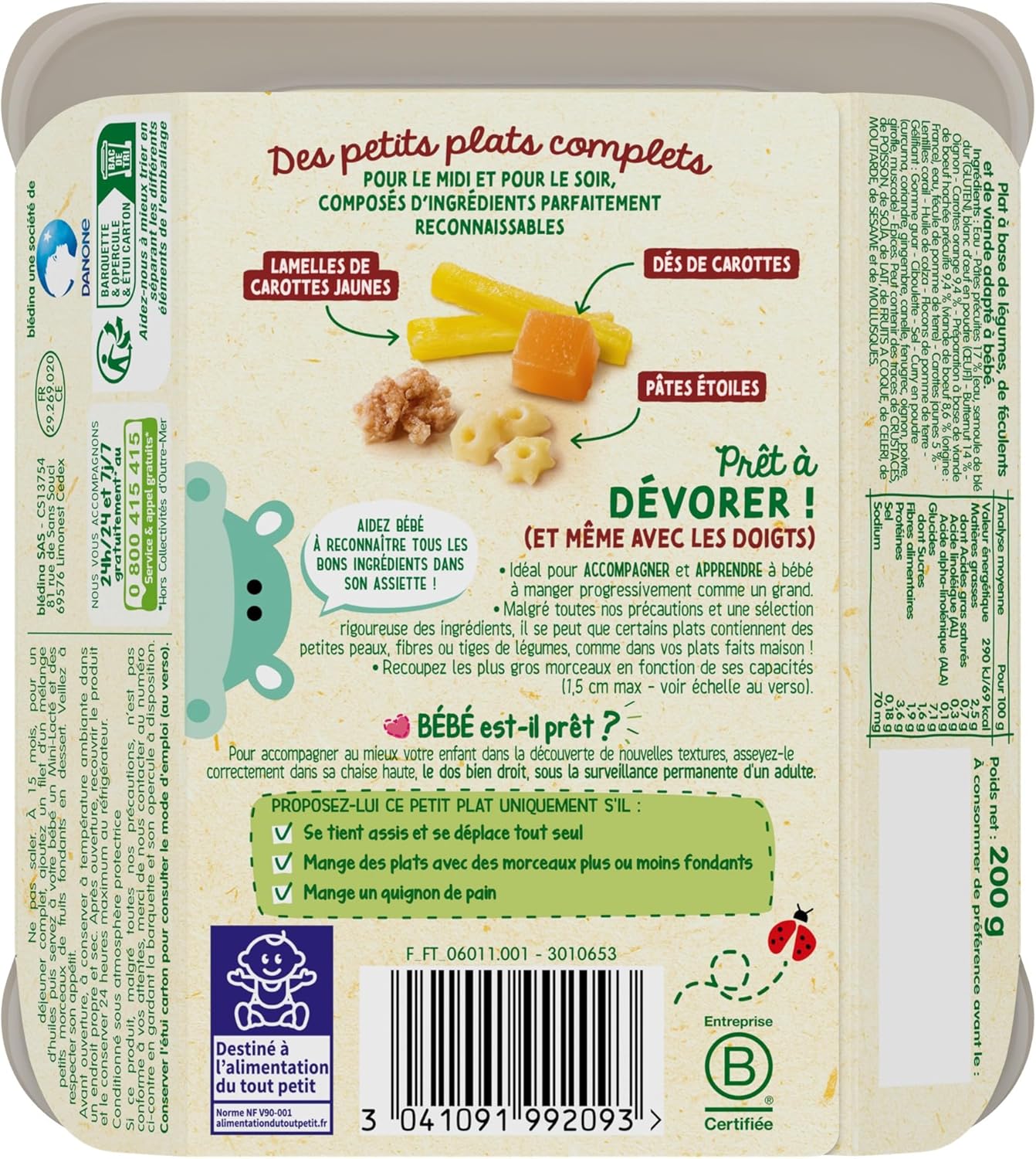 Thumbnail 4 de Blédina Morceaux à Dévorer 6x200g 🍽