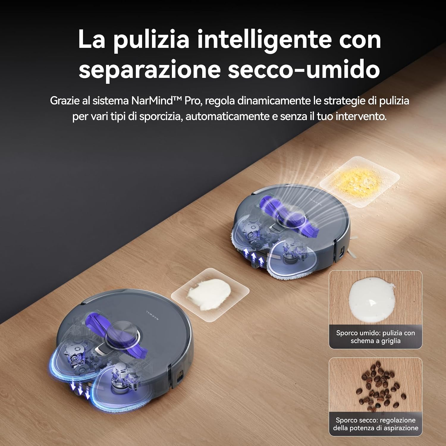 Detalle 2 de NARWAL Freo Z10 Ultra Aspirapolvere 18000 Pa