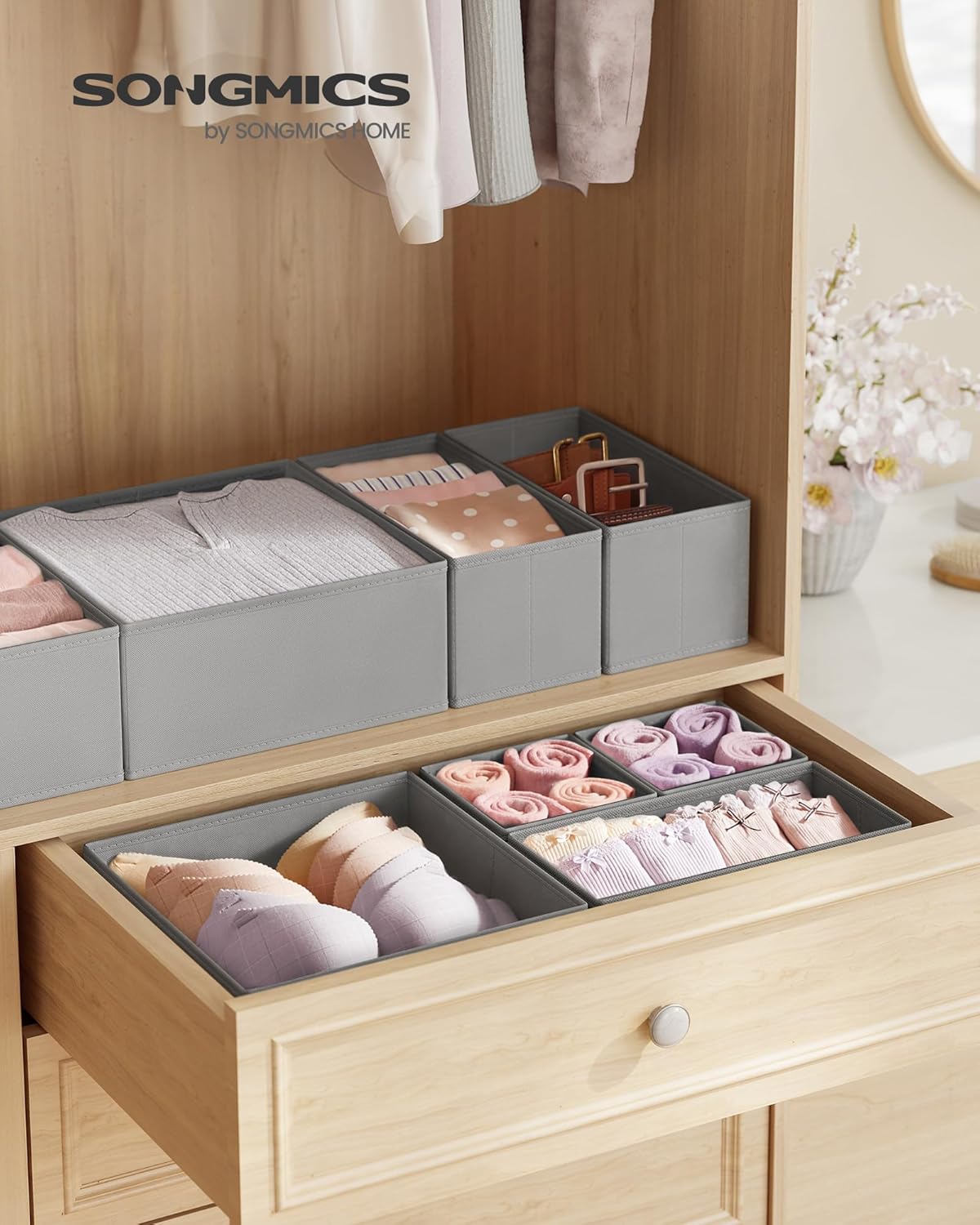 Detalle 2 de SONGMICS Aufbewahrungsbox für Schublade 12er Set RDZ006G02