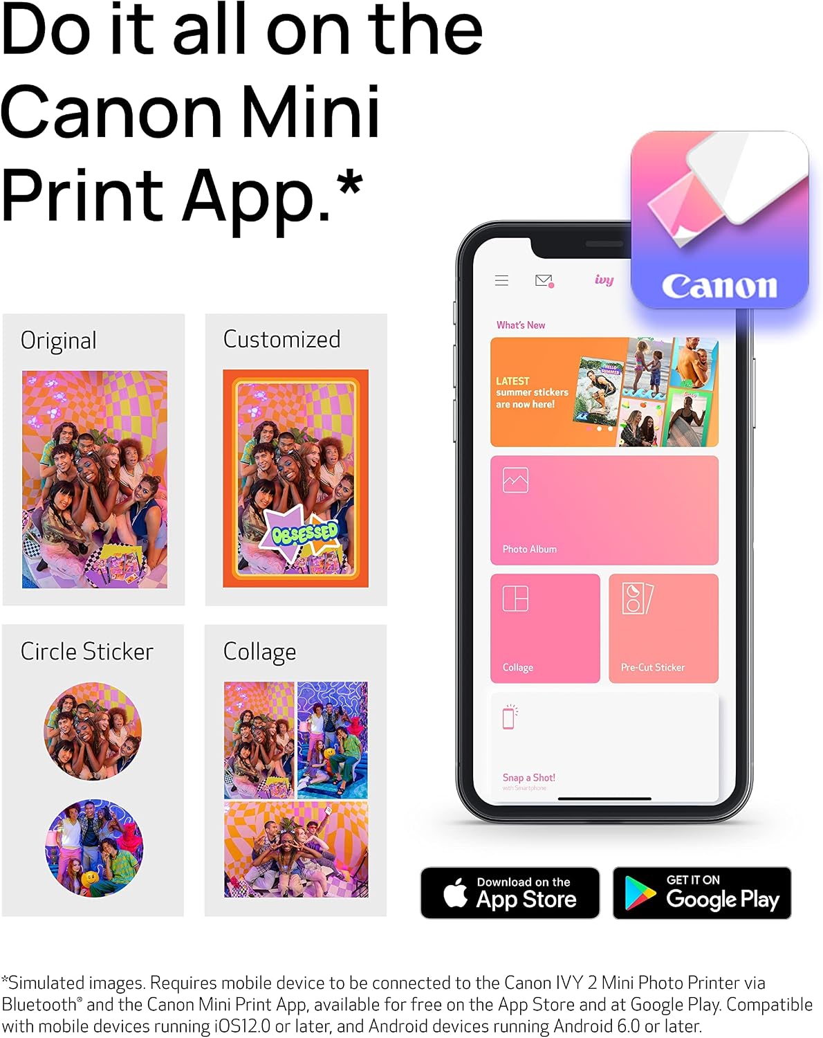 Thumbnail 4 de Canon mini photo printer IVY 2