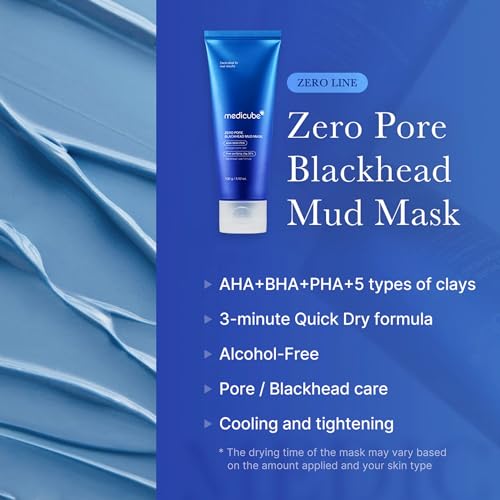 Thumbnail 1 de medicube Mascarilla Facial Zero Pore Blackhead Mud: limpieza de poros con arcilla purificadora y efecto frío