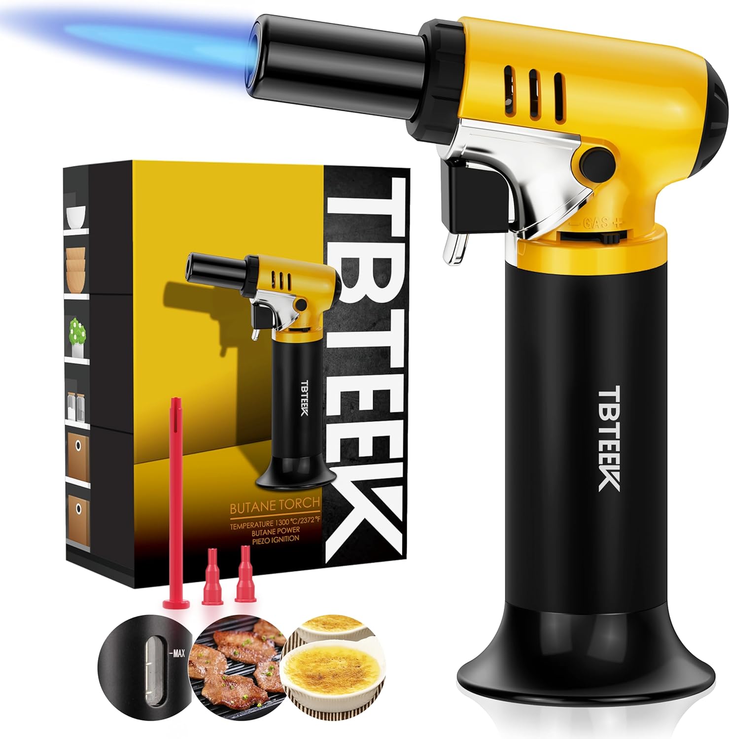 Detalle de TBTEEK Kitchen Torch One-Hand Operation