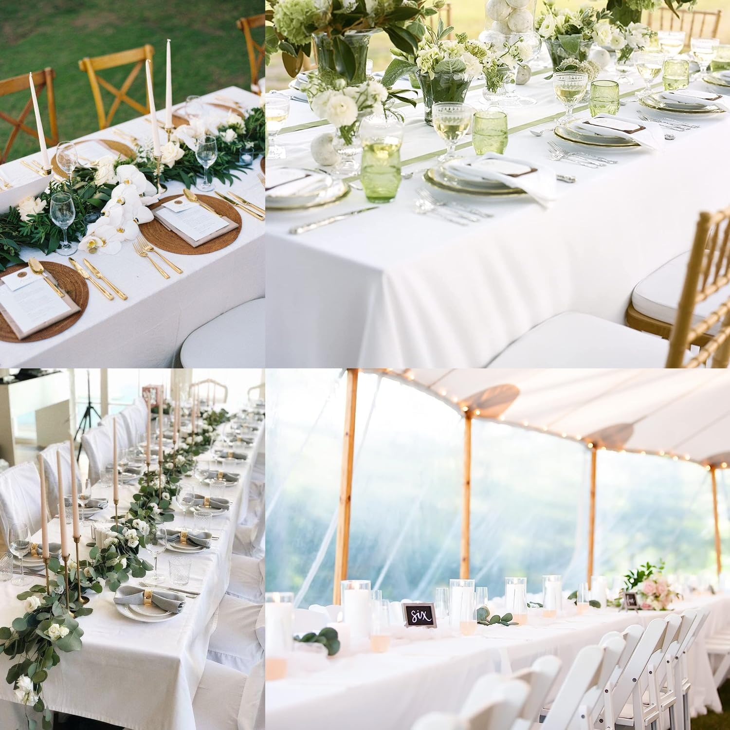 Thumbnail 6 de FINDYOU 10 Pack Tablecloth 60x102 Inch 🍽