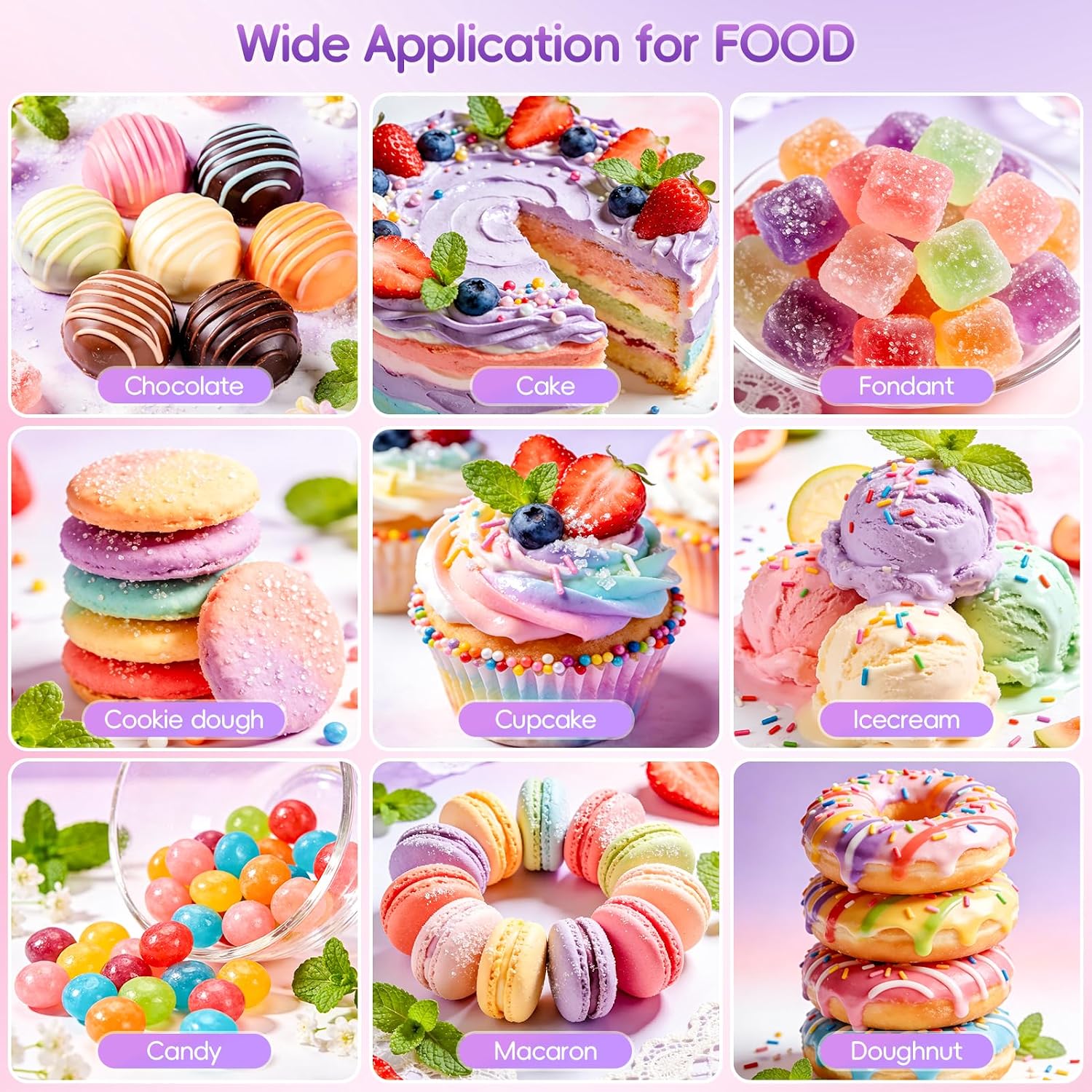 Thumbnail 5 de Oil-Based Food Coloring Set for Chocolate, 10 Colors, 20 mL Bottles