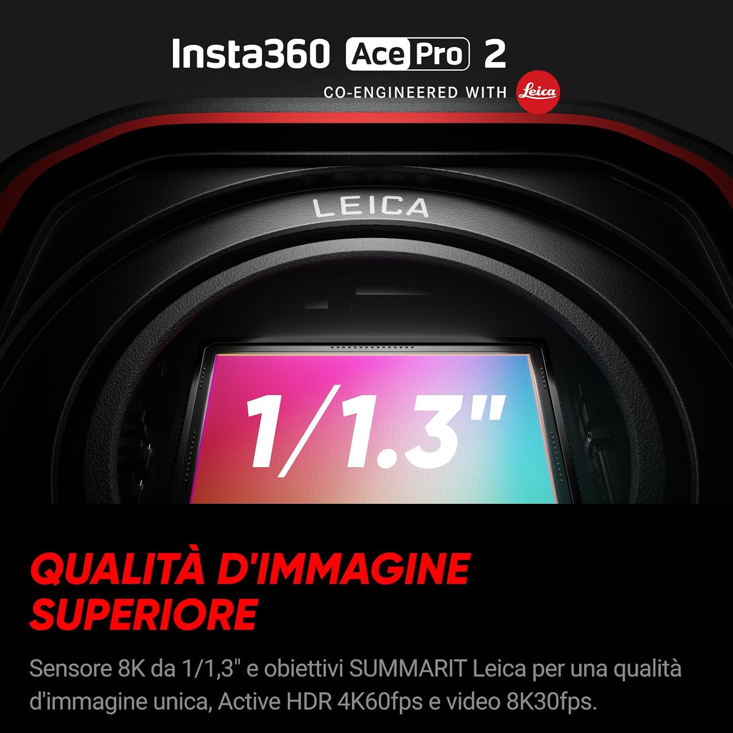 Detalle de Insta360 Ace Pro 2 MM93 action cam 8K