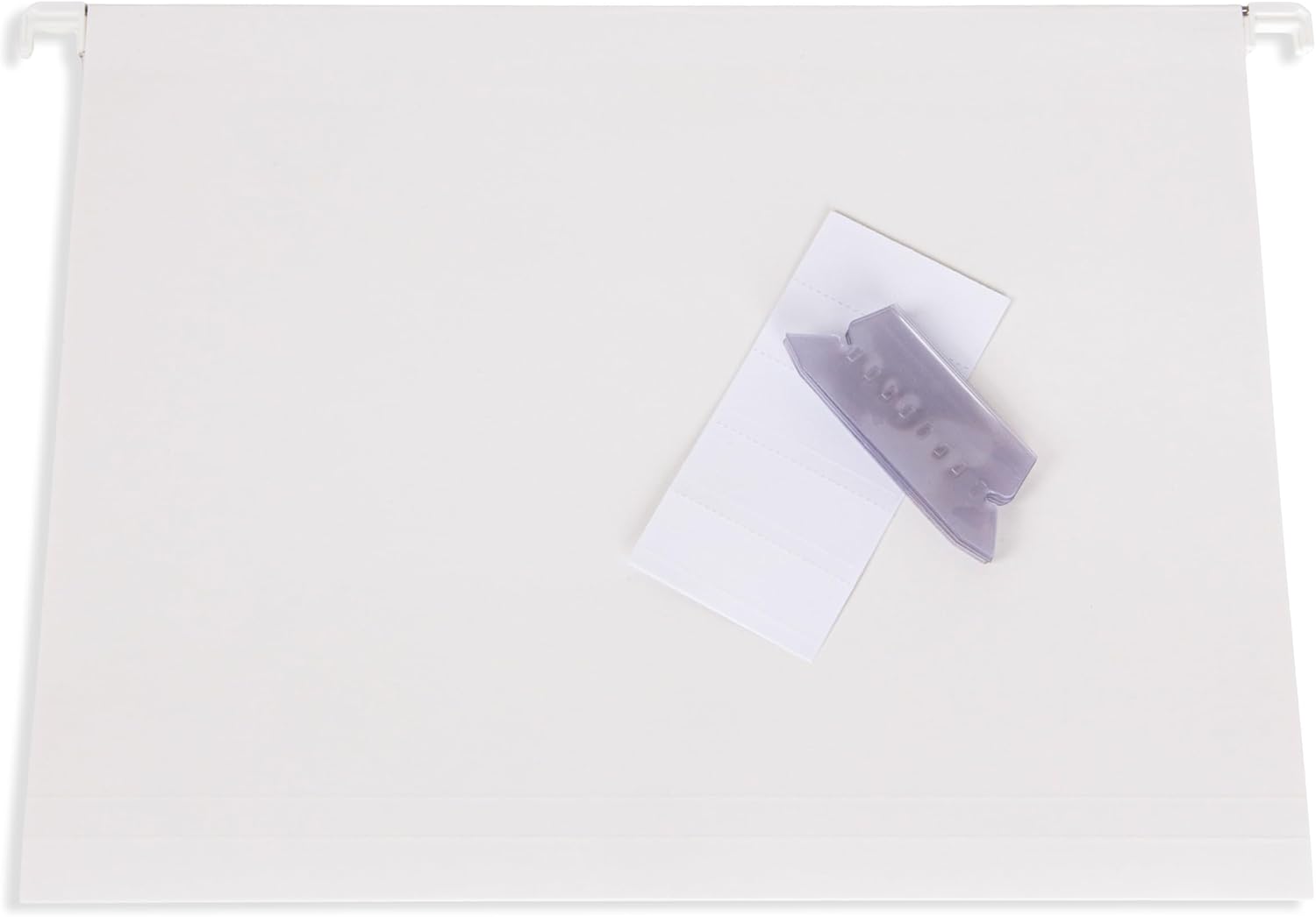 Detalle 2 de Bigso Box of Sweden – lot de 8 porte-dossiers suspendus JOHAN (carton, blanc, 35×24 cm)