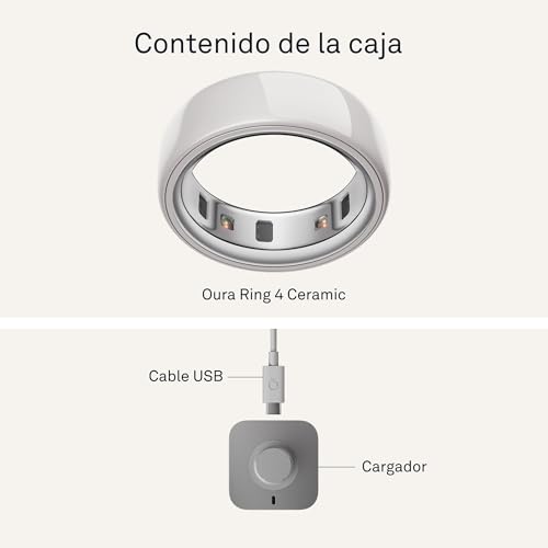 Thumbnail 7 de Oura Ring 4 Ceramic Cloud (Talla 7) | Averigua tu talla con el kit de tallaje