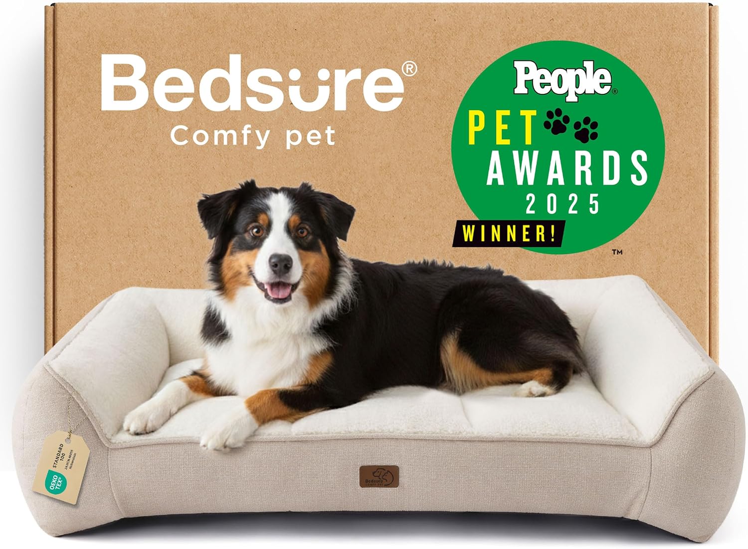 Detalle de BEDSURE Hundebett 114×81×24 cm