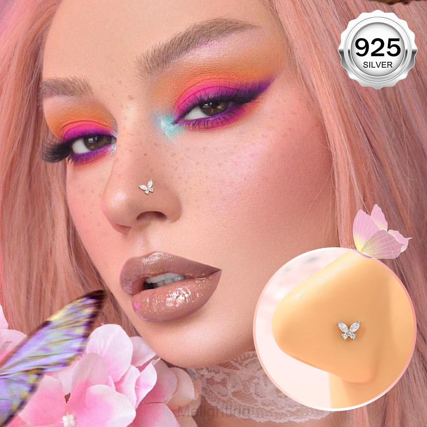 Detalle 2 de Melighting Anello naso L farfalla 20 g