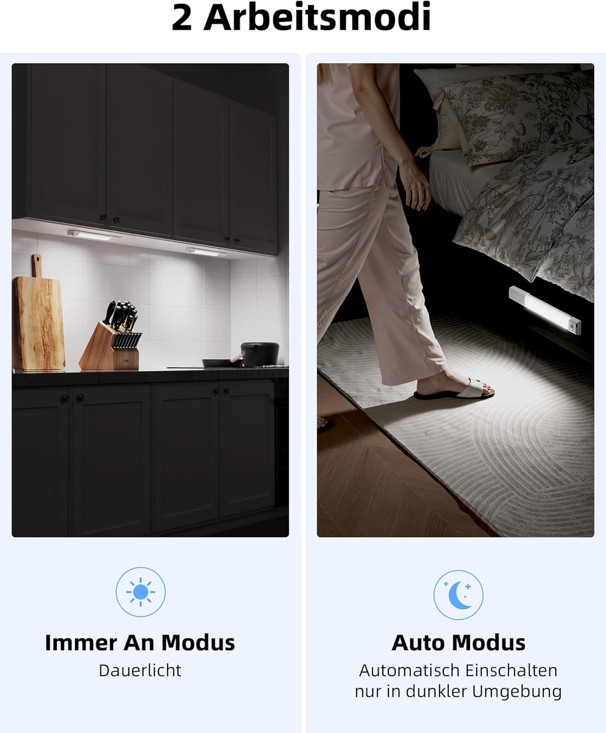 Thumbnail 3 de EZVALO Schrankbeleuchtung 20 cm 3er-Set