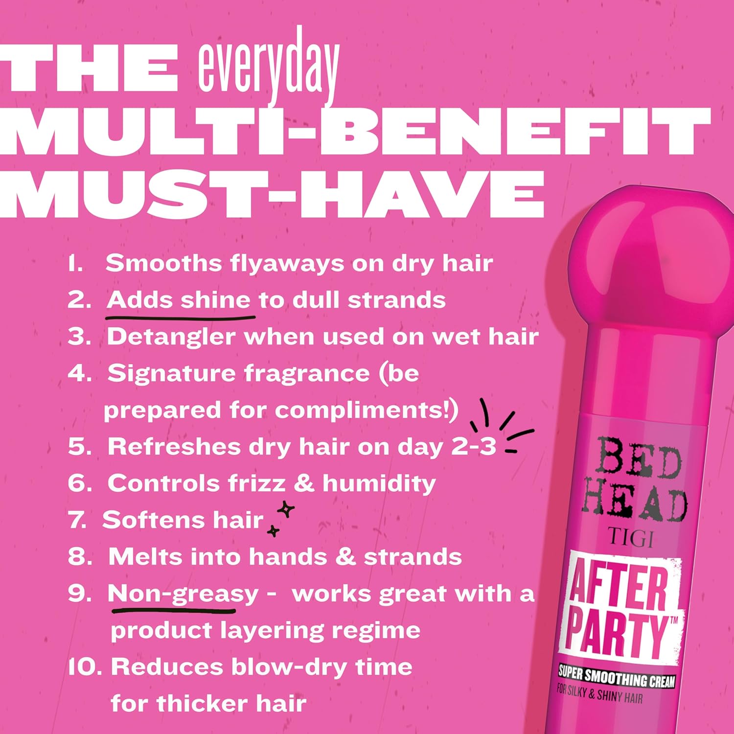 Detalle 2 de Bed Head by TIGI After Party Smoothing Cream, 100ml — practical evaluation