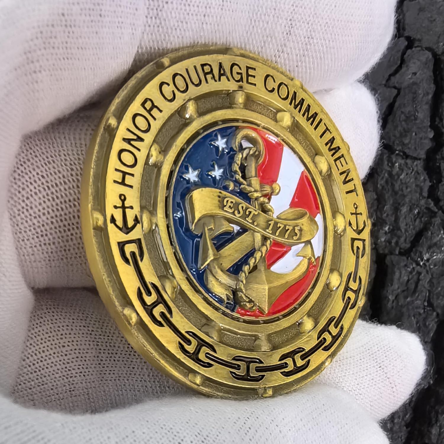 Detalle de Sailor's Creed Challenge Coin 1.77-Inch