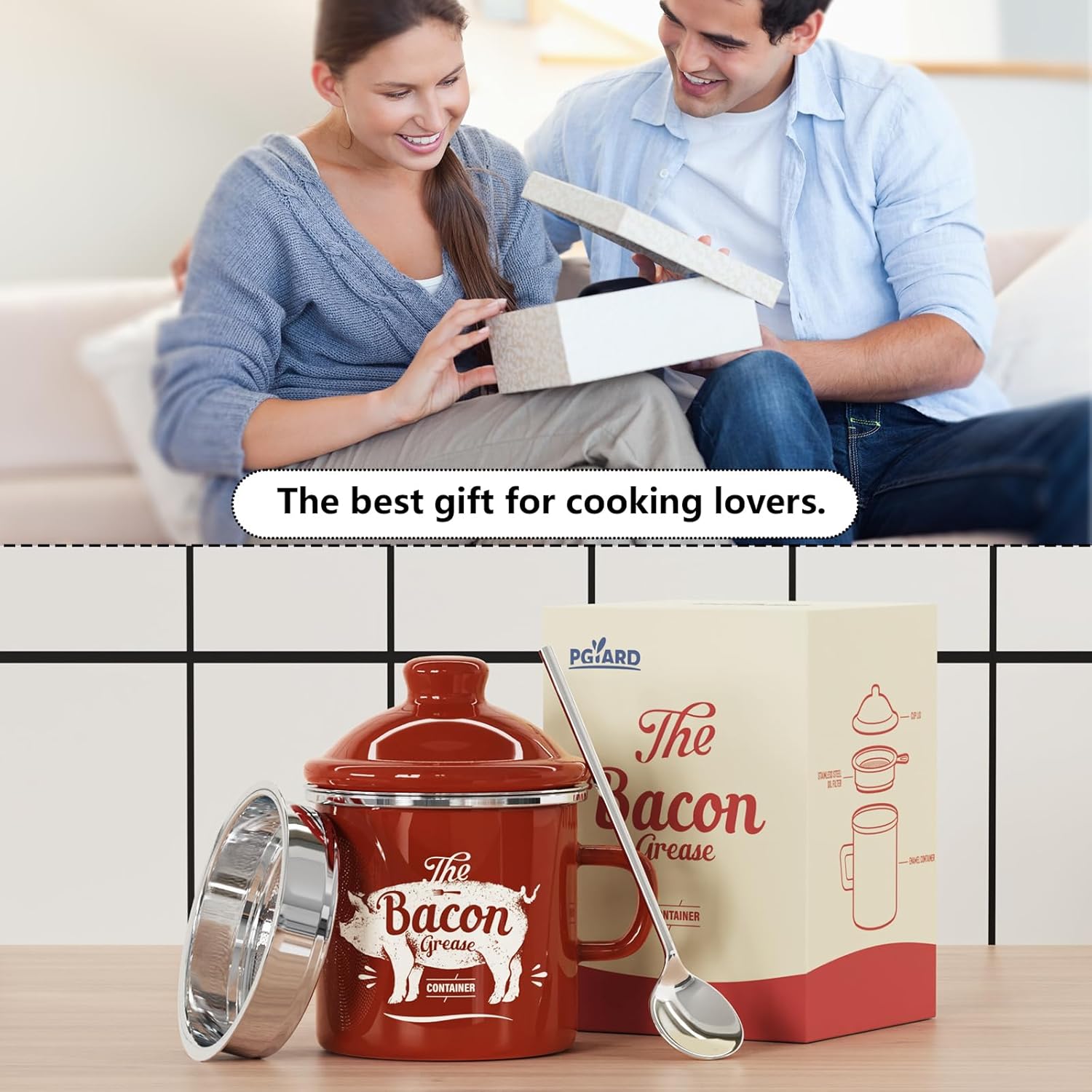 Thumbnail 6 de PGYARD Mini Bacon Grease Container 15oz