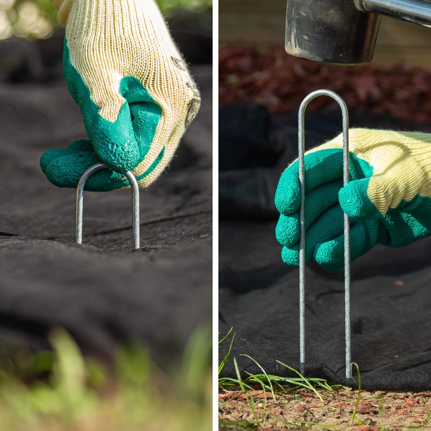Thumbnail 3 de COM-FOUR® 50x Ancoraggi a Terra in Acciaio Rivestito 200x25x3,8 mm – 50 pezzi per giardino e campeggio