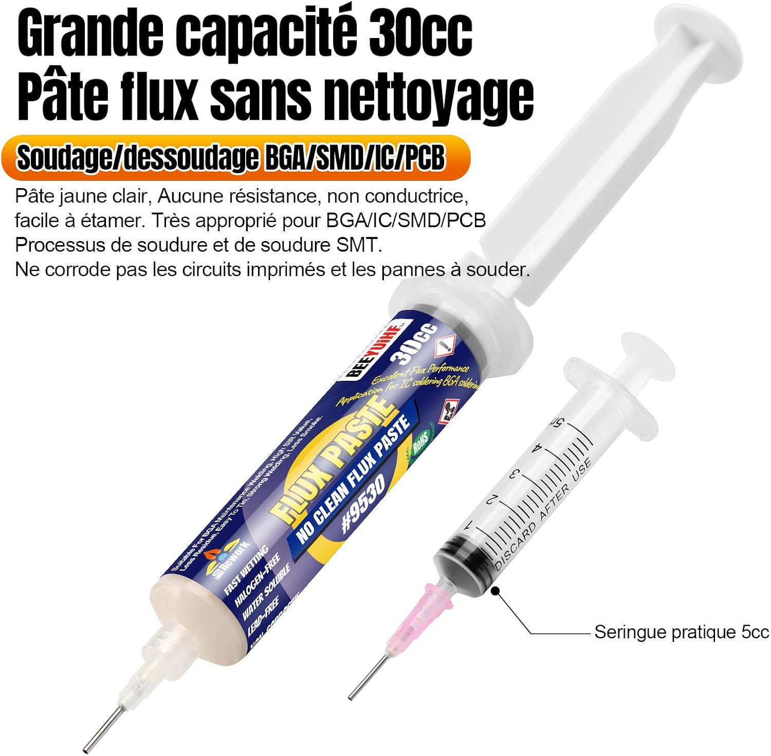Thumbnail 2 de BEEYUIHF Flux pâte à souder sans plomb 46 g