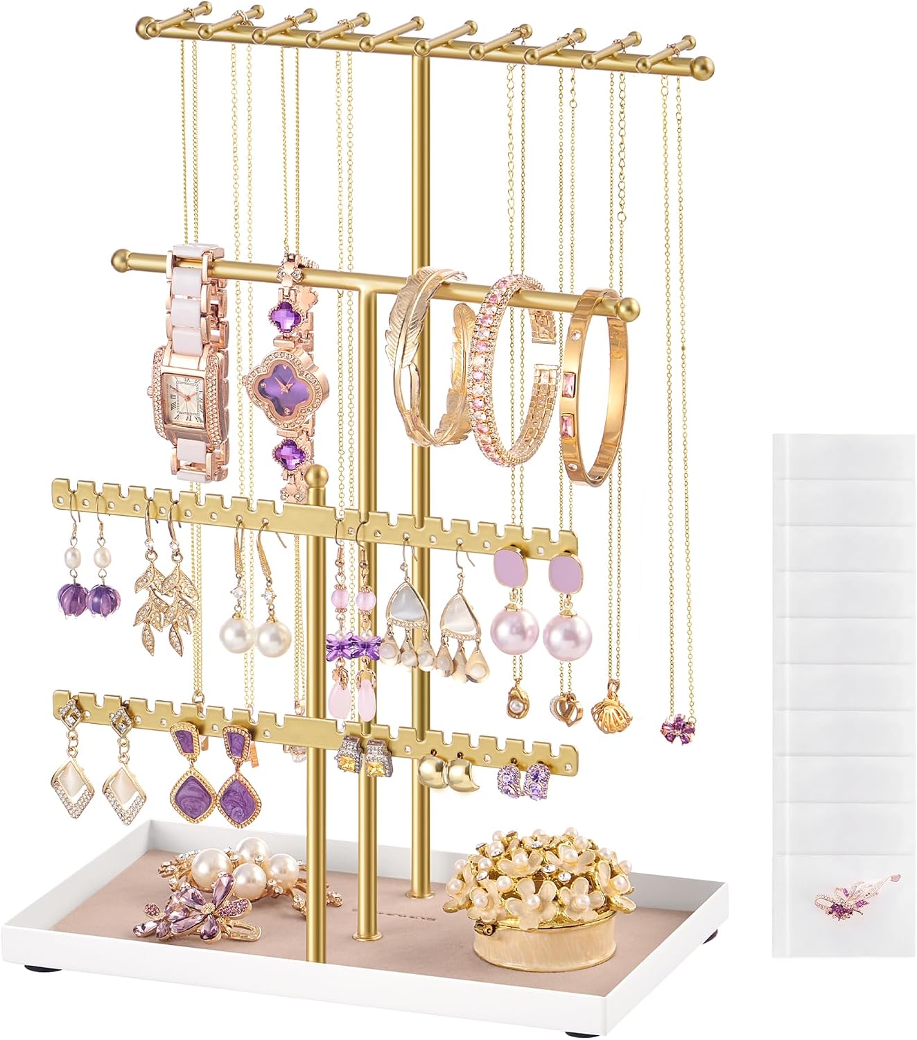 Detalle de SONGMICS Portagioie Oro Pallido JJS036AB01