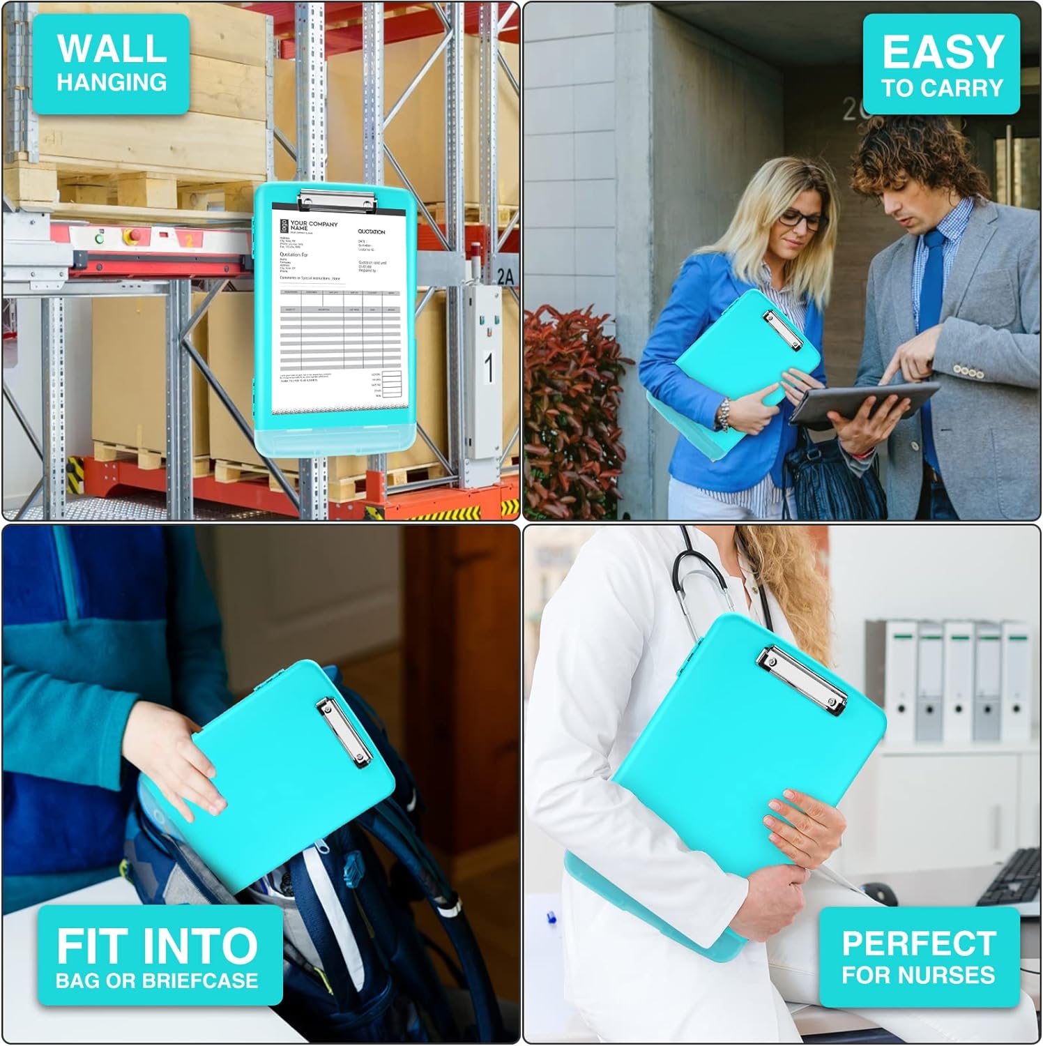 Thumbnail 5 de Sooez Clipboards with Storage 200+ Sheets 📋